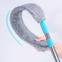 먼지떨이 먼지털이 침대 냉장고 쇼파 밑 청소브러쉬 극세사 휘어지는 틈새청소 먼지털이개, 단품, 상세페이지 참조