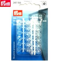 패브릭샵 독일프림 투명프라스틱스냅단추7mm24개입, 투명프라스틱스냅단추7mm24개입(347155), 24개