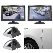 디지털사이드미러 Carsanbo 자동차 AHD 디지털 사이드 뷰 모니터 미러 시스템 720P 나이트 비전 카메라 2, 03 Chrome