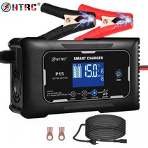 카충이 가정용 전기차충전기 설치 HTRC-7 단계 자동차 배터리 충전기 12V/15A 24V/10A LiFePO4 AGM 젤 납 산성 배터리 자동 충전 오토바이 충전기, UK PLUG_중국