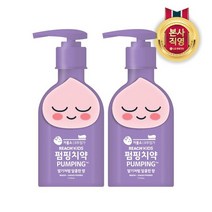 LG 생활건강 리치 키즈 어피치 피규어 펌핑치약 160g x 2개, 단품없음