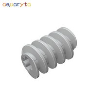웜기어부품 AQUARYTA 빌딩 블록 부품 기어 웜 짧은 4716 MOC DIY 크리 에이 티브 조립 입자 장난감 위한 선물, [01] Light Gray, [02] 50pcs