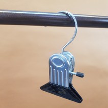 DISSHOP 코팅외집게걸이[크롬] 10P, 10개, 코팅외집게[크롬]