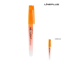 라인플러스 네오라이트 형광펜 12개입 1다스 주황색 형광팬 암기펜 형광펜세트 연한형광펜 라인플러스형광펜 암