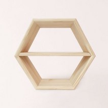 제이엠컴-위즈독서대 육각 진열장 2단 슬라이드 베이직 선반 오픈형장식장 원목미니선반 원목수납장 원목가구 원목장식장-JS, 본상품