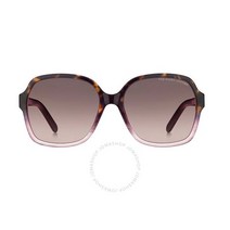 Marc Jacobs 마크 제이콥 Burgundy 버건디 Shaded Square 스퀘어 Ladies 여성 Sunglasses 선글라스 MARC 526/S 065T/3X 57