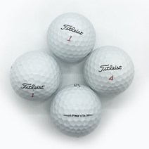 타이틀리스트 pro v1x 화이트 A-급 30알 3피스 4피스 필드용 물로만 세척 로스트볼 창고 샵