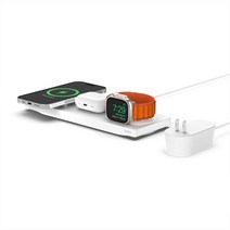 벨킨 Belkin 맥세이프 3인1 고속 무선 충전기, Charger, 2 in 1 Stand