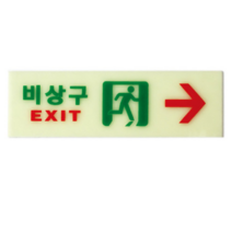 비상유도등 비상구유도등 거실통로 복도 계단 우 축광
