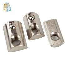 알루미늄프로파일 샌드위치판넬 20pcs10pcs m3 m4 m5 m6 m8 t 스프링 너트 하프 라운드 탄성 스프링 너트 블록 3030 4040 4545 알루미늄 프로파일, 45s m5 10개