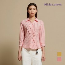 [올리비아로렌] 스트라이프 페미닌 블라우스VOCNLWM4221