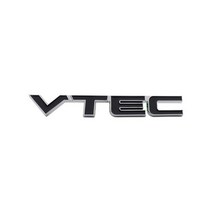 3D 프리미엄 VTEC 자동차 후드 펜더 트렁크 보닛 명판 데칼 엠블럼 Civic Accord Odyssey Spirior CRV SUV, 02 chrome-black, 02 chrome-black