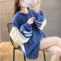 G828 여성 후드티 루즈핏 박시핏 데일리 긴팔티 긴소매