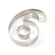 이홈베이킹 숫자케익커터6번 (대형쿠키커터), 단품, 1개