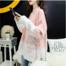 여성 크리스마스 패션 니트 스웨터