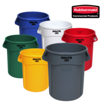 벤티드 브루트 러버메이드 벤티드 브루트 컨테이너 휴지통 75L 121L 166L 208L, 빨강, 1개