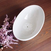 JH+배꽃높은타원볼(소)_S/N:A6+06DA2B ; 배꽃높은타원볼(소)타 파스타볼 스파게티볼 핸드메이드그릇 그라탕기 샐러드볼 다용도볼 생활도자기그릇 이천, uh 배꽃높은타원볼(소)