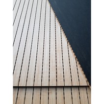 바나나목재 MDF 라인 타공보드(방염처리) 9Tx1184x2400mm 흡음 방음합판 목재, 블랙