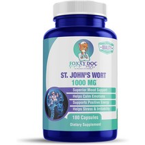 세인트존스워트 스트레스완화 천연 항우울제 우울증완화 세로토닌 영양제 1 000 mg, 120캡슐x1병