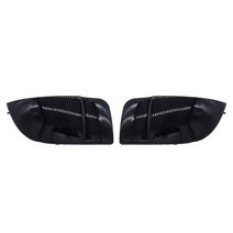자동차 부품 신차 앞 범퍼 안개등 램프 커버 마스크 캡 트림 보호 스바루 임프레자 STI WRX 2004-2005 용 1 쌍, [03] Glossy Black