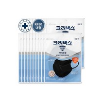 크리넥스 마스크 KF80마스크 황사마스크 블랙 대형20매, 크리넥스 마스크 KF80마스크 황