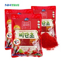 영월농협 동강마루 청결 고춧가루 비단초 1kgx3봉, 1세트