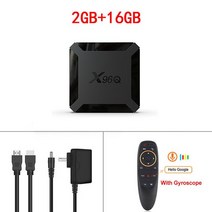 정품 안드로이드 스마트 TV 박스 Allwinner H313 쿼드 코어 CPU 스트리밍 미디어 플레이어 4K 24G 와이파이 넷플릭스 유튜브 TV 프리픽스 X96Q, 13.Eu 플러그  X96Q2G16GG10S