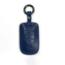아이루스 가죽 스마트 키케이스 자동차 차키케이스 키홀더 현대 기아 제네시스, K-1, 네이비