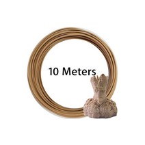 LeoPlas175mm 10 및 20 미터 목재 PLA 필라멘트 샘플 3D 프린터 펜 소모품 인쇄 용품 플라스틱 소재, [01] Brown 10m 30g
