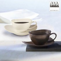 아사셀렉션 실용적인 쿠바 친환경 도자기 홍차잔 2인세트, 단일속성