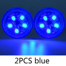 범용 LED 자동차 개방 도어 안전 경고 충돌 방지 조명 자기 센서 스트로브 깜박이 경보 주차 램프, [04] 2PCS blue
