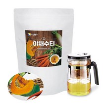 야채수차 늙은호박 작두콩 100티백 티포트 500ml 차세트