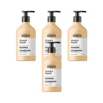 손상헤어용 컨디셔너 500ml LOreal Professionnel Absolut Repair Conditioner for Dry Damaged Hair, 4팩