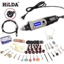 HILDA 91피스 400W 전기 미니 연마기 그라인더 수공구 풀세트, JD3321C+94, 400W 연마기+91피스 액세서리