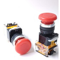 밀링머신 cnc기계 밀링 머신 그라인더 선반 비상 정지 버튼 로터리 스위치 패널 조리개 22mm 에 적합, 1개