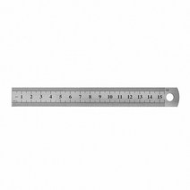 15cm 양면 눈금자 쇠자 스틸자 1개, 상세페이지 참조, 상세페이지 참조