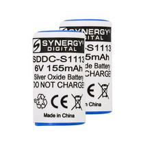 Synergy Digital 개 목걸이 배터리 개 가드 DG5 수신기 개 목걸이와 함께 작동 포함: 2 x SDDC-S1113 배터리