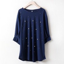 미시옷 1961L804 펄 진주 슬라브 티 MN 빅사이즈 여성의류