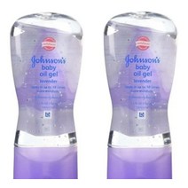 Johnsons 베이비 오일 젤 라벤더 192ml(6.5온스) (2팩)