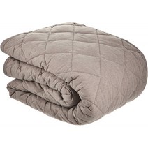 일본배송 무인 양품 마면 평직 퀼팅 러그/생성×그레이 코타츠 책받침 겸용·205×245cm 02926410:홈&키