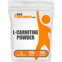 BULKSUPPLEMENTS.COM L-카르니틴 파우더 - 카르니틴 보충제 L 1000mg 아미노산 에너지 지원 글루텐 프리 1회 제공량당 1g 250g(8.8온스), 3.52 Ounce (Pack of 1)