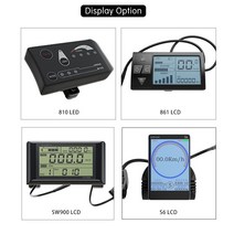 Ebike 부품 키트 컨트롤러 디스플레이 스로틀 PAS 1T4 케이블 250W 모터 전기 자전거 방수 플러그 36V 48, 03 36V SW900LCD 14A, 01 Thumb throttle
