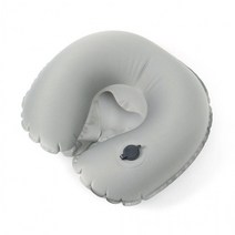 캐리굿 휴대용 에어 목베개 편안한 목쿠션(그레이)