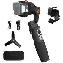 Hohem Pro 4 짐벌 카메라용 스태빌라이저 3축 짐벌 손떨림 보정 방수 GoPro1098765 적용 DJI OSMO Action 적용 Insta 360 One R 적용 Bluetooth 연결 액션 카메라용