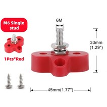 버스 바 파워 스터드 516 150A 터미널 블록 헤비 듀티 M8 M6 M10 포지티브 네거티브 바캠퍼 캐러밴 트럭 R 보트용, 06 M6 Red