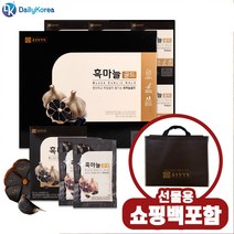 종근당건강 흑마늘골드 80ml x 60포 1박스+쇼핑가방 대추 당귀 천궁 선물세트 건강선물 명절 D