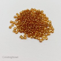 미드나잇오울 우정 | 커플팔찌 만들기 2mm 펄 시드비즈 비즈공예 재료 우정 커플 팔찌시드비즈, 1개, 골드