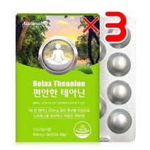 편안한 테아닌 30정 X3 I 피로개선 피로증후군 스트레스