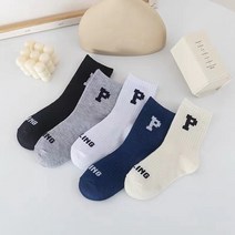 P스마일 유아 아동 겨울 기모 양말 어린이 초등학생 1세트 5켤레