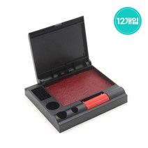 도장 인주 사무용 사각 특수 -12개 매표 고급 함 금학 세트 평화 부동산